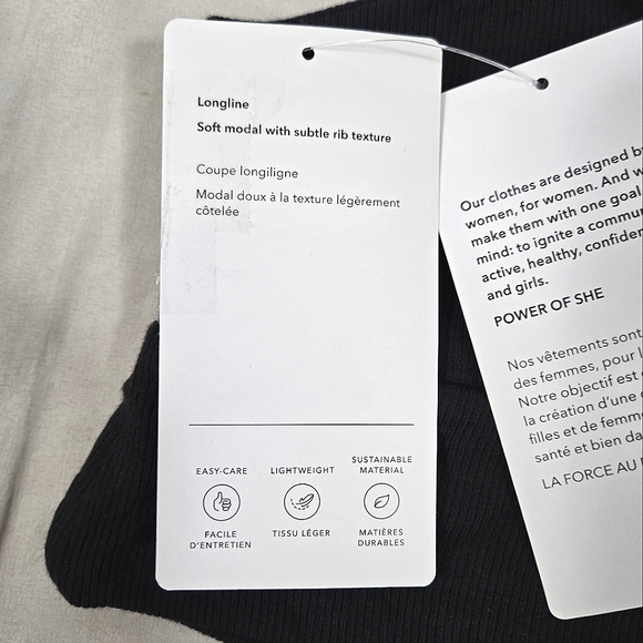 Athleta Well Rested Rib Sleep Black Bra - Picture 12 of 15